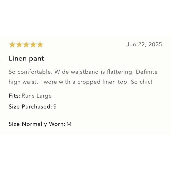 NWT Size S - Anthropologie The Somerset Pull-On Pants (100% Linen) NWT US$ 118 - Picture 16 of 16